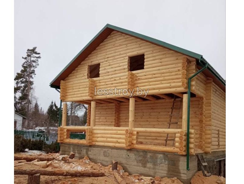 Видео деревянный дом проект №10