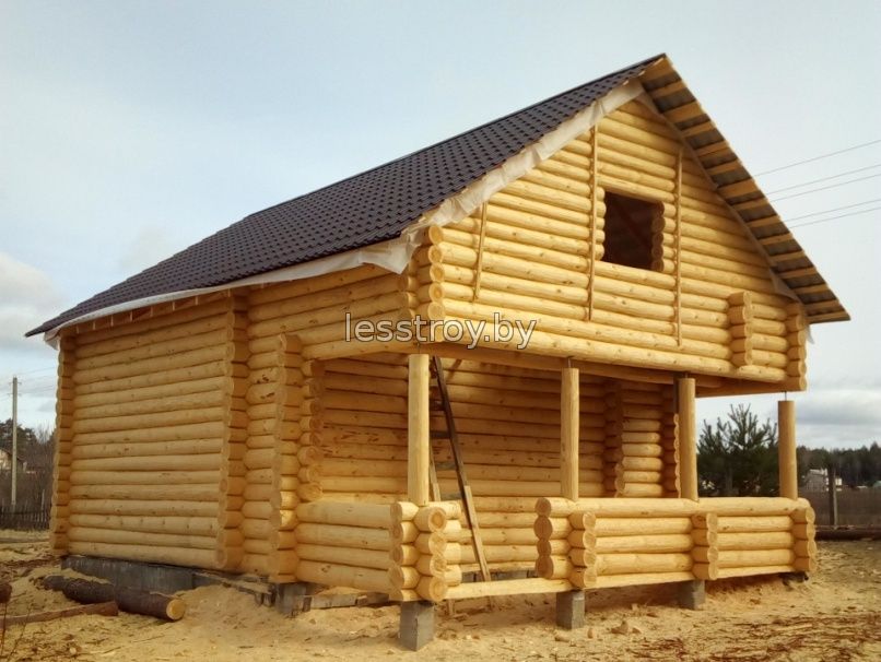 Видео деревянный дом проект №14А