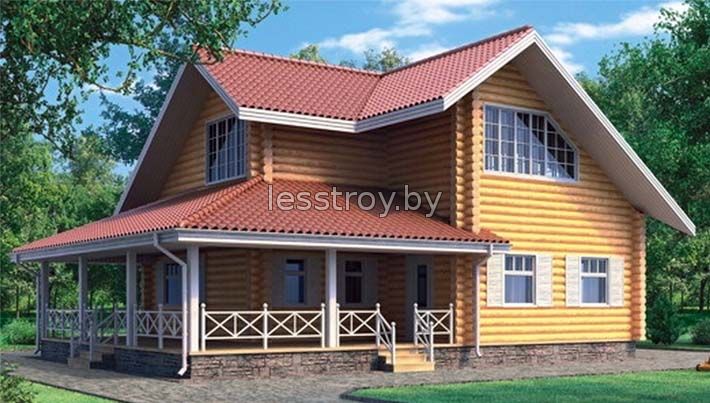 Деревянный дом, деревянный котедж