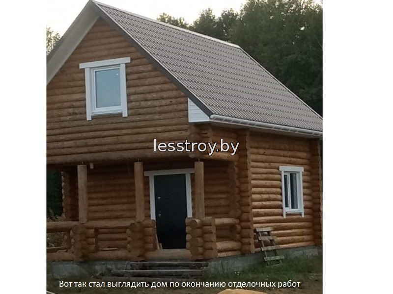 Деревянный дом из бревна построить в Минске